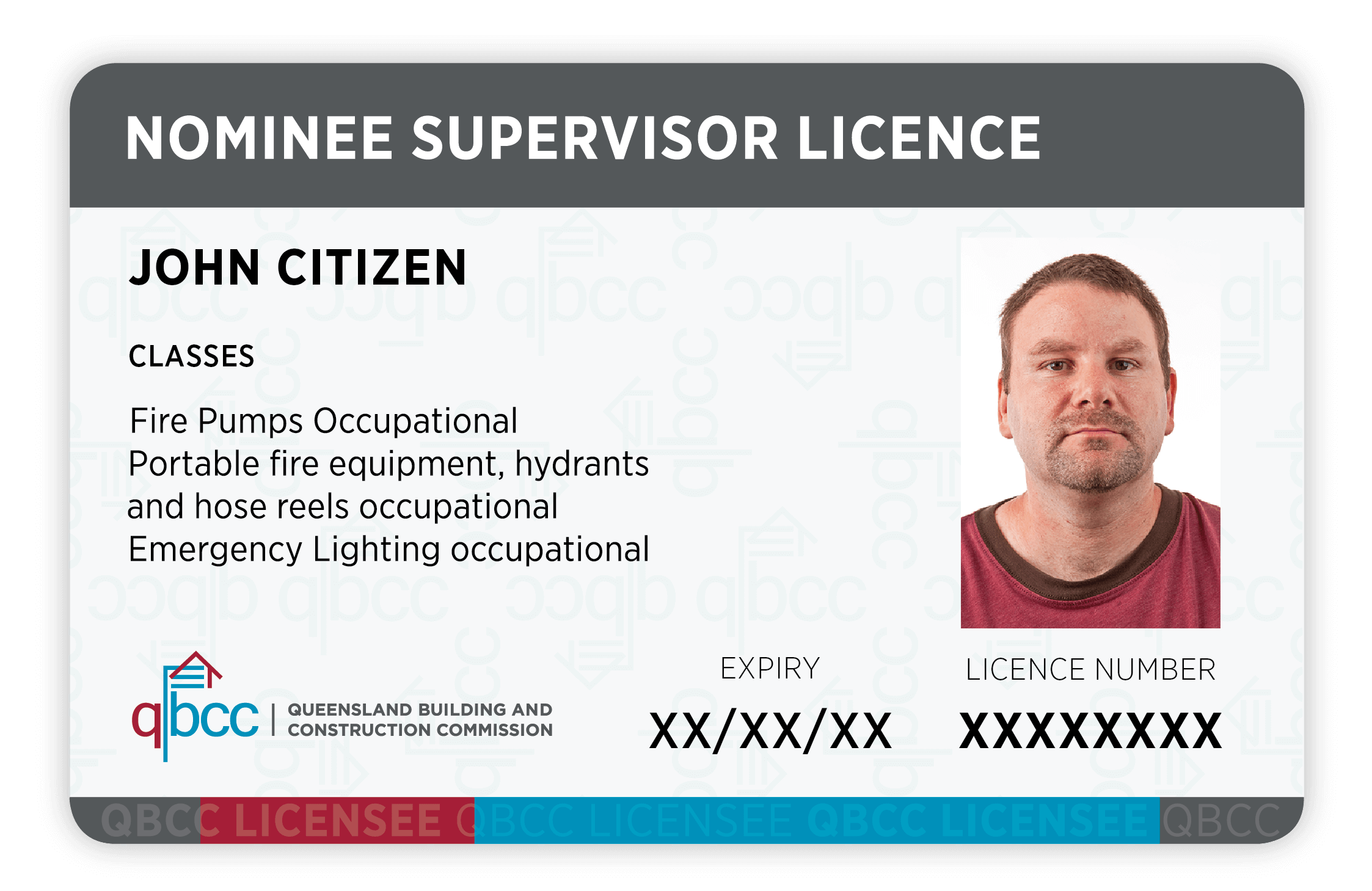 Digital licence nominee supervisor card image