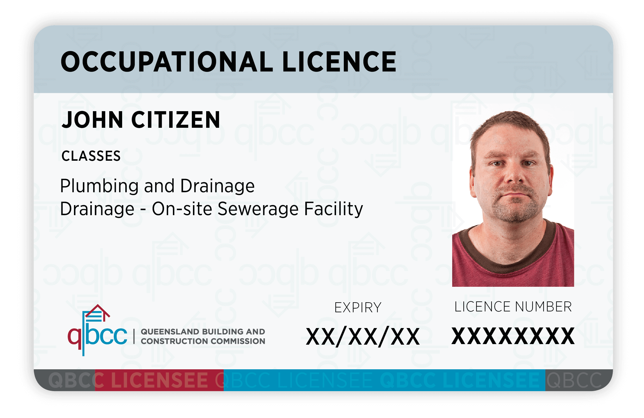 Digital licence occupational card image